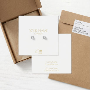 Porta-brinco de ouro simples