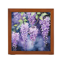 ALMOFÂNDEGAS bonito DE WISTERIA, COR DA ÁGUA
