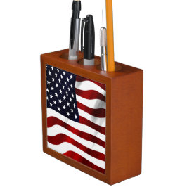 Porta-caneta Bandeira Americana