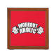 Porta-caneta Humor de Workout - Workoutaholic (Frente)