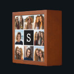 Porta-caneta Monograma Personalizado de Colagem de Fotos em Pre<br><div class="desc">Você pode usar fotos do Instagram para este design. Use fotos quadradas para criar um presente exclusivo e pessoal. Ou você pode ficar com o filhote hipster e fazer uma moda. Se precisar ajustar as fotos,  clique na ferramenta personalizar para fazer alterações.</div>