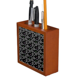 Porta-caneta Padrão de raquete de tênis