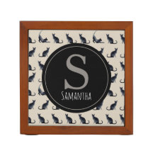 Pen Pêncil Monograma de Gato Preto