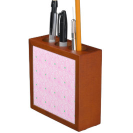 Porta-caneta Pink do padrão-raquete tênis