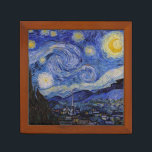 Porta-caneta Vincent Van Gogh - A noite de Starry<br><div class="desc">A Noite Estrelada / La nuit etoilee - Vincent Van Gogh em 1889</div>