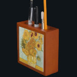 Porta-caneta Vincent van Gogh Sunflower Pencil/Pen Holder<br><div class="desc">Vincent van Gogh Sunflower Pencil/Pen Holder</div>