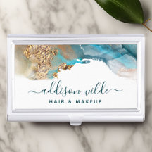 Tinta De Aquarela Líquida De Arte Moderna Azul E D