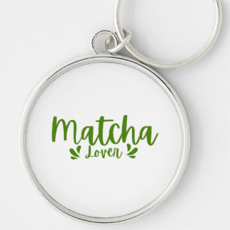 Porta-chaves Amante de Matcha | Argola de Chá Verd