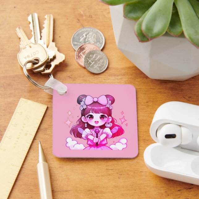 Porta-chaves garota kpop cantora (Mesa)
