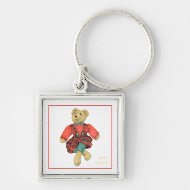 Porta-chaves Quadrado Premium SR. URSO (Frente)