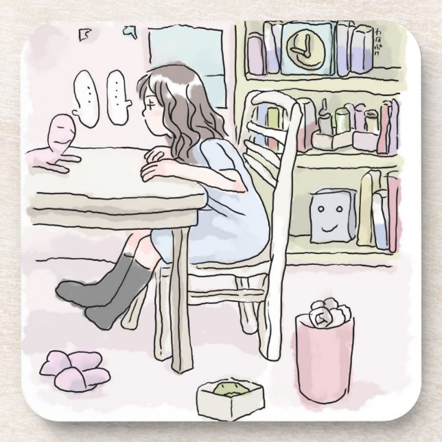 PORTA-COPO さいくさじ　お部屋で机に向かう (Frente)