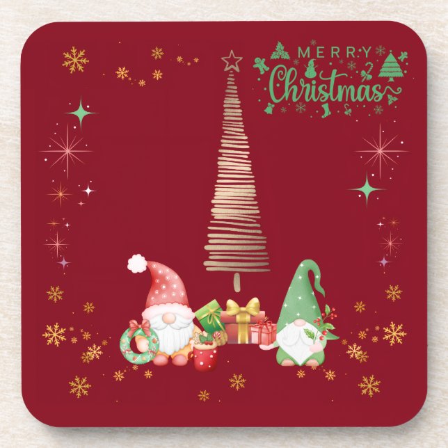 PORTA-COPO 赤色かわいいサンタさんクリスマス♡  (Frente)