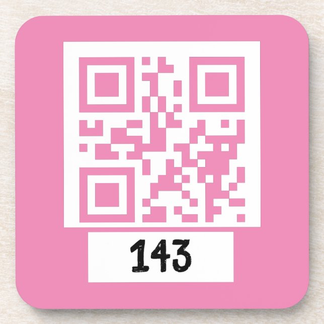 Porta-copo 143 mensagens secretas de código QR, decodificá-la (Frente)