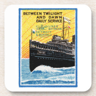 Porta-copo 1910 Detroit ao Steamship de Buffalo