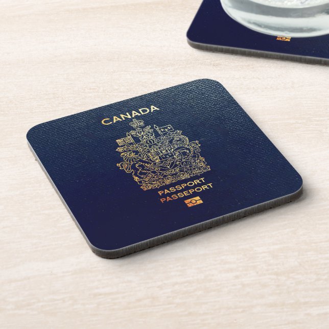 Porta-copo [200] Cobrir de passaporte canadiano (Left Side)