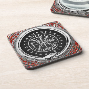Porta-copo [200] Vegvisir - Bússola mágica virada para prat
