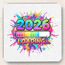 Porta-copo 2026 Loading... Progress Bar Sticker