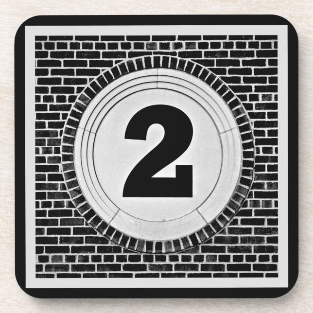 Porta-copo 2 Dois demais? em preto e branco (Frente)