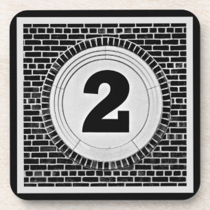 Porta-copo 2 Dois Também? em preto e branco