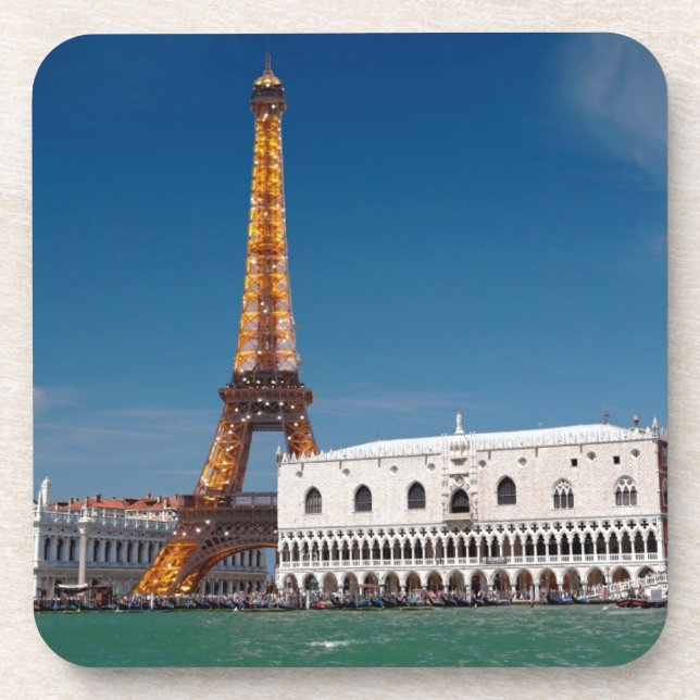 Porta-copo 2 para 1 Veneza e Paris - Mundo Misto (Frente)