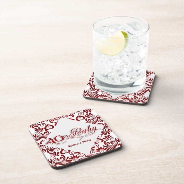 Porta-copo 40º aniversário da Ruby - Sujinhos Personalizados (Lado Direito)