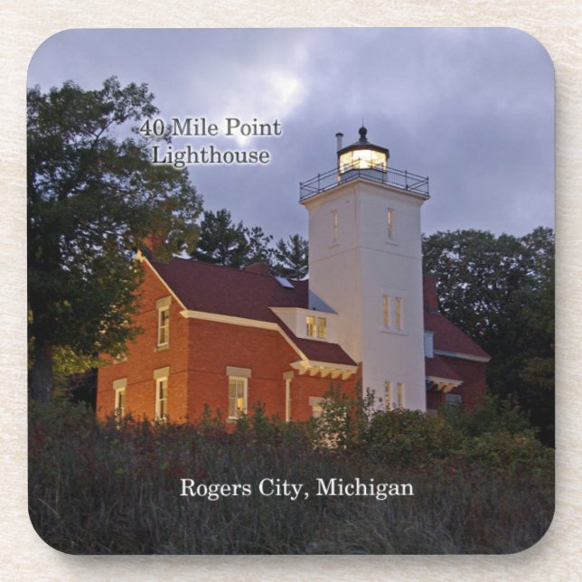 Porta-copo 40 milhas de Ponta Ligthouse Dusk 6 portas copos d (Frente)