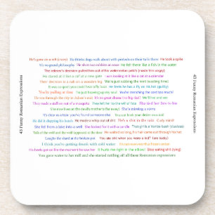 Porta-copo 43 Engraçada Manifestação Romena Conversação