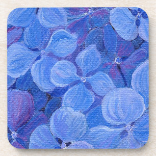Porta-copo 6 Portas copos De Fundo De Cork - Hydrangea Azul