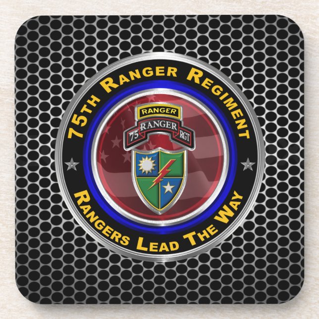 Porta-copo 75º Regimento Ranger "Rangers Lideram O Caminho" (Frente)