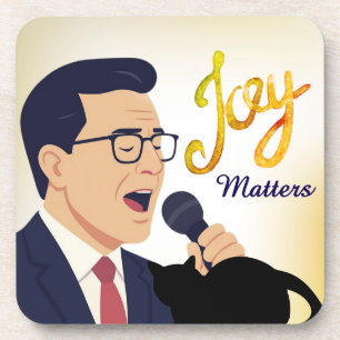 Porta-copo A Alegria Importa Meme de Stephen Colbert Cantando