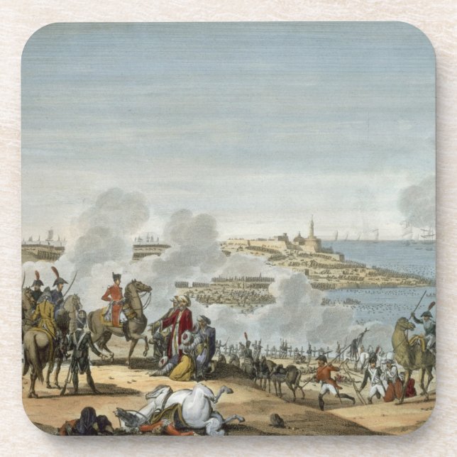 Porta-copo A batalha de Aboukir, 7 Thermidor, ano 7 (25 de (Frente)
