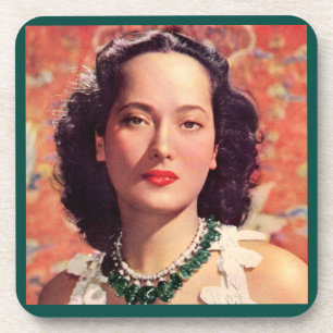 Porta-copo a bela Merle Oberon