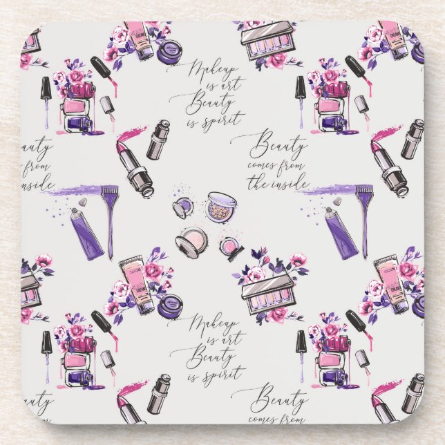 Porta-copo A beleza vem do teste padrão interno (Frente)