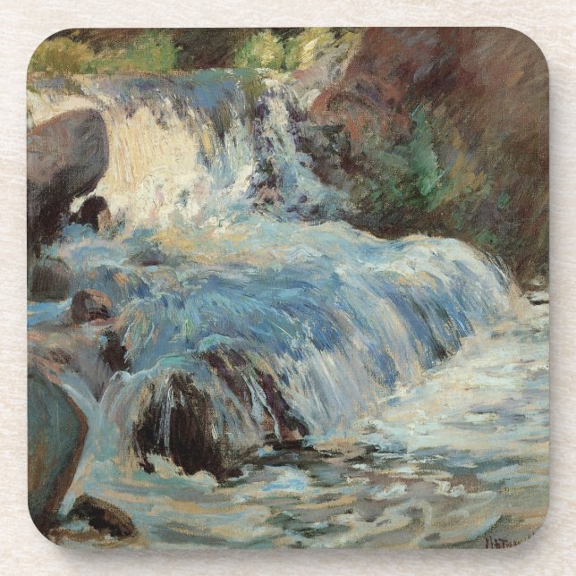 Porta-copo A Cachoeira de Twachtman, Impressionismo Antigo (Frente)