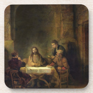 Porta-copo A ceia em Emmaus, 1648 (óleo no painel)