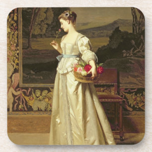 Porta-copo A cesta do rosa (óleo no painel)