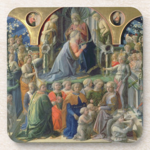Porta-copo A coroação do Virgin, 1441-7 (tempera em p
