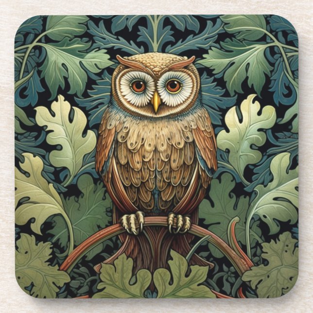 Porta-copo A coruja de um carvalho (Frente)