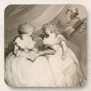 Porta-copo A duquesa de Devonshire e sua irmã, o Coun