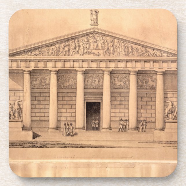 Porta-copo A escola de equitação das guardas imperiais, St. (Frente)