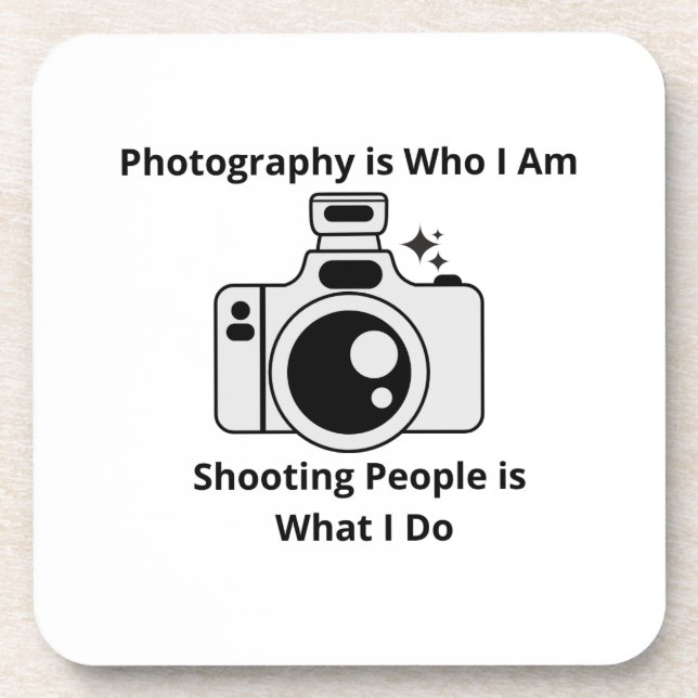 Porta-copo A fotografia é quem eu sou (Frente)