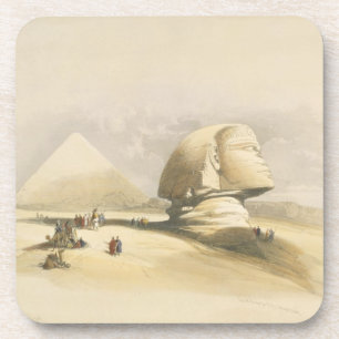 Porta-copo A grande esfinge e as pirâmides de Giza, de "E