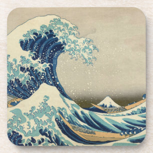 Porta-copo A Grande Onda de Kanagawa por Hokusai Arte