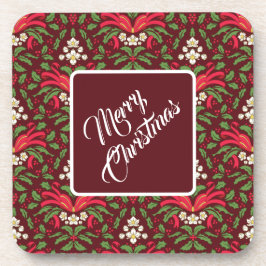 Porta-copo A Holly de Natal sai com a caixa vermelha