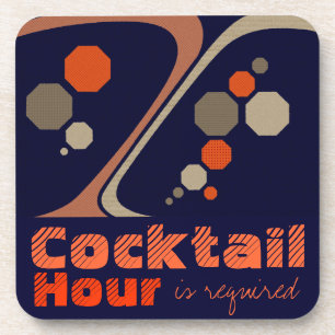 Porta-copo A hora do cocktail é portas copos exigidas de  