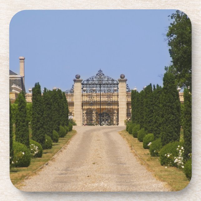 Porta-copo A imponente entrada do Chateau Haut Sarpe, o (Frente)