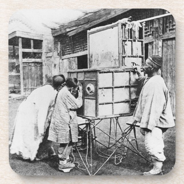 Porta-copo A lanterna mágica, c.1870 (foto de b/w) (Frente)