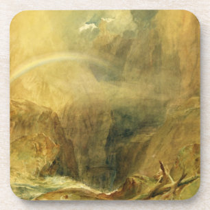 Porta-copo A ponte do diabo, passagem do St. Gotthard, c.1804