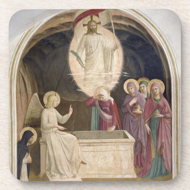 Porta-copo A ressurreição do cristo e das mulheres falsos em (Frente)