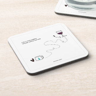 Porta-copo A vida é o que acontece com as Portas copos